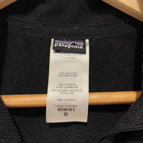 Patagonia 1/4 zip black fleece - Picture 3 of 4